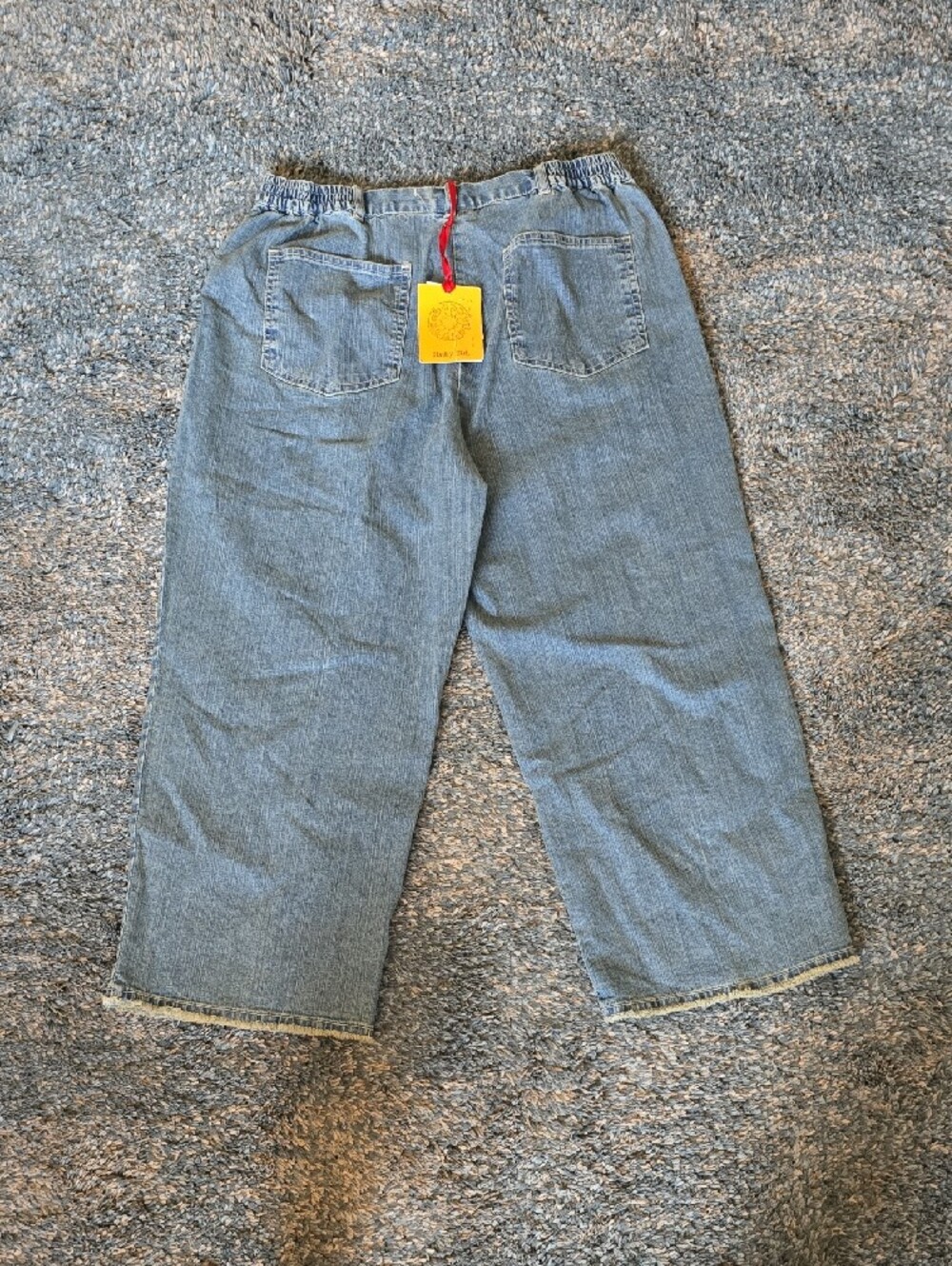 Ruby Rd. Light Blue Cropped Embroidered Jeans - Picture 2 of 4